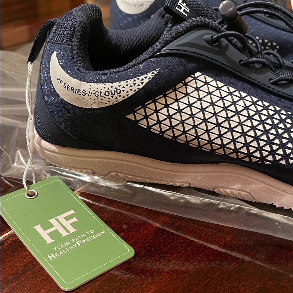 HIKE Women's Blue Barefoot Athletic Sneakers - Picture 2 of 5